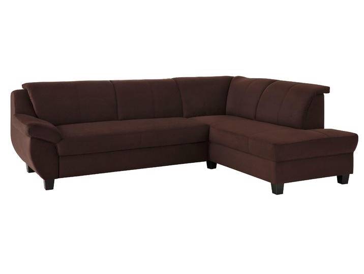 Ecksofa HOME AFFAIRE Yesterday L-Form , braun, B:254cm H:80cm T:186cm, Struktur (100% Polyester), Primabelle-Microfaser (100% Polyester), Antikleder-Optik Melrose (100% Polyester), Sofas, Microfaser MELROSE, mocca von Home-affaire