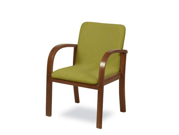 Esszimmersessel HOME AFFAIRE LINA707 Esszimmerstuhl , grün (nuss, grün), B:60cm H:85cm T:50cm, 100% Polyester, Sessel, Fleckenabweisendes Gewebe, Massivholz Gestell dampfgebogen von Home-affaire