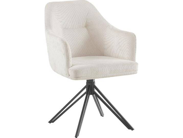 Esszimmerstuhl HOME AFFAIRE Alaro , beige (natur, schwarz), B:58cm H:87cm T:63cm, Stühle, mit Drehfunktion, Armlehnstuhl von Home-affaire