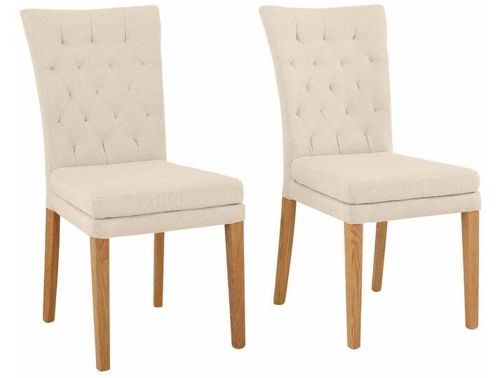Esszimmerstuhl HOME AFFAIRE Colorado BESTSELLER Polsterstuhl , beige, B:46cm H:94,5cm T:59cm, Kunstleder;Microfaser, Stühle, Esszimmerstuhl, Beine in eiche oder nussbaum. Im 2er, 4er oder 6er-Set von Home-affaire
