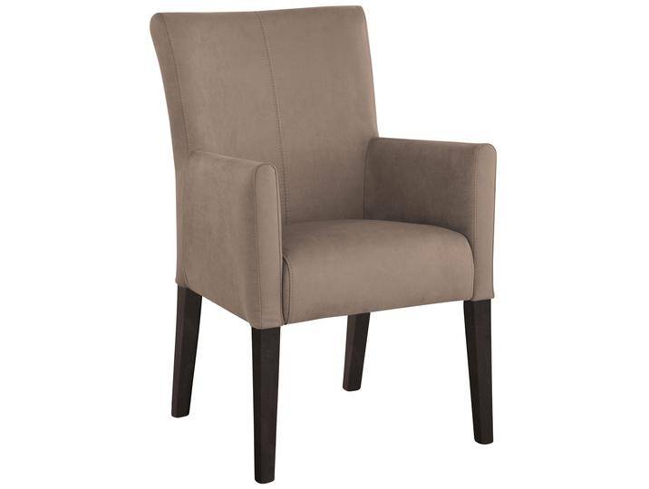Esszimmerstuhl HOME AFFAIRE King , braun (braun, buche wenge), B:60cm H:92cm T:65cm, 100% Polyester, Stühle, Polsterstuhl, Armlehnstuhl, Gestell Massivholz von Home-affaire