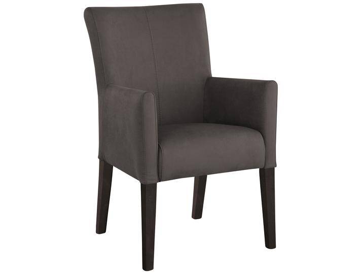 Esszimmerstuhl HOME AFFAIRE King , braun (dunkelbraun, buche wenge), B:60cm H:92cm T:65cm, 100% Polyester, Stühle, Polsterstuhl, Armlehnstuhl, Gestell Massivholz von Home-affaire