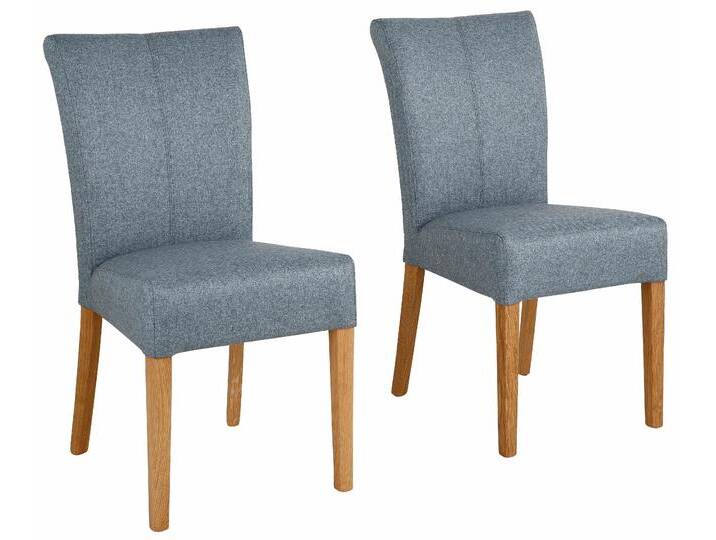 Esszimmerstuhl HOME AFFAIRE Queen Polsterstuhl BESTSELLER , blau (petrol, eichefarben), B:46cm H:93cm T:64cm, Massivholz, Stühle, verschiedene Bezüge, Gestell Massivholz von Home-affaire