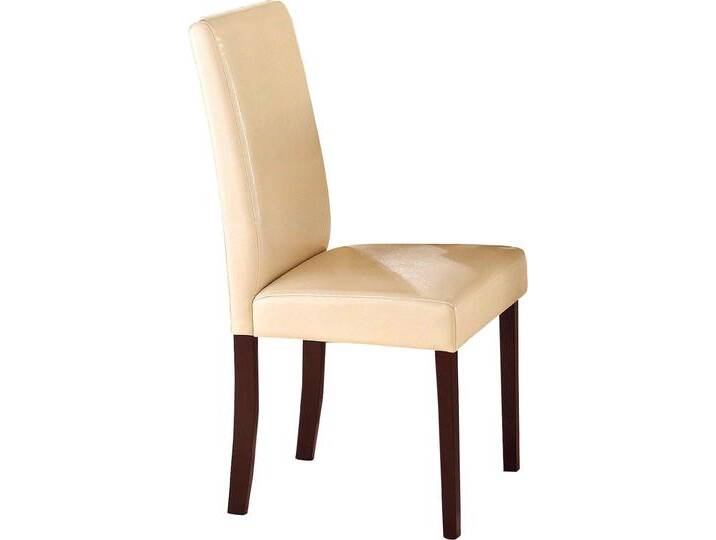 Esszimmerstuhl HOME AFFAIRE Roko , beige, B:47cm H:97,5cm T:57cm, Stühle, im 2er, 4er oder 6er-Set, Gestell Massivholz von Home-affaire