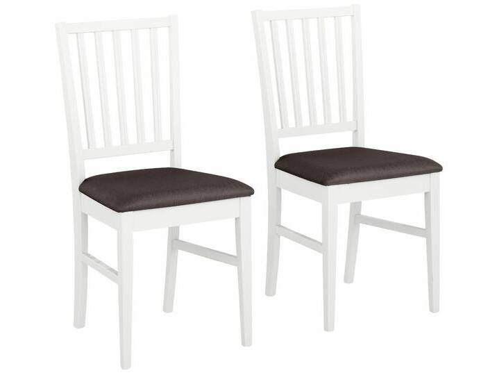 Esszimmerstuhl HOME AFFAIRE Ruanda Küchenstuhl TOPSELLER , braun (braun, weiß), B:44cm H:92cm T:50cm, Fein strukturierter und pflegeleichter Webstoff;Aus 100% Polyester, Stühle, im 2er, 4er oder 6er-Set, Holzstuhl von Home-affaire