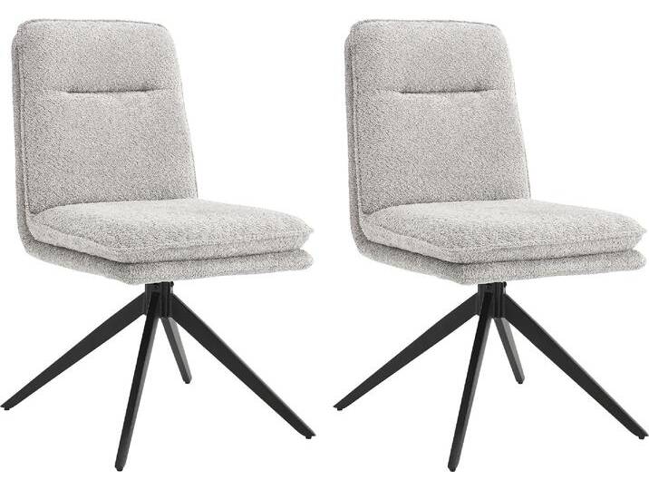 Esszimmerstuhl HOME AFFAIRE Valencia , grau (grau, schwarz), H:92cm T:68cm, Metall, Stühle, verschiedene Gestelle in Holz oder Metall von Home-affaire