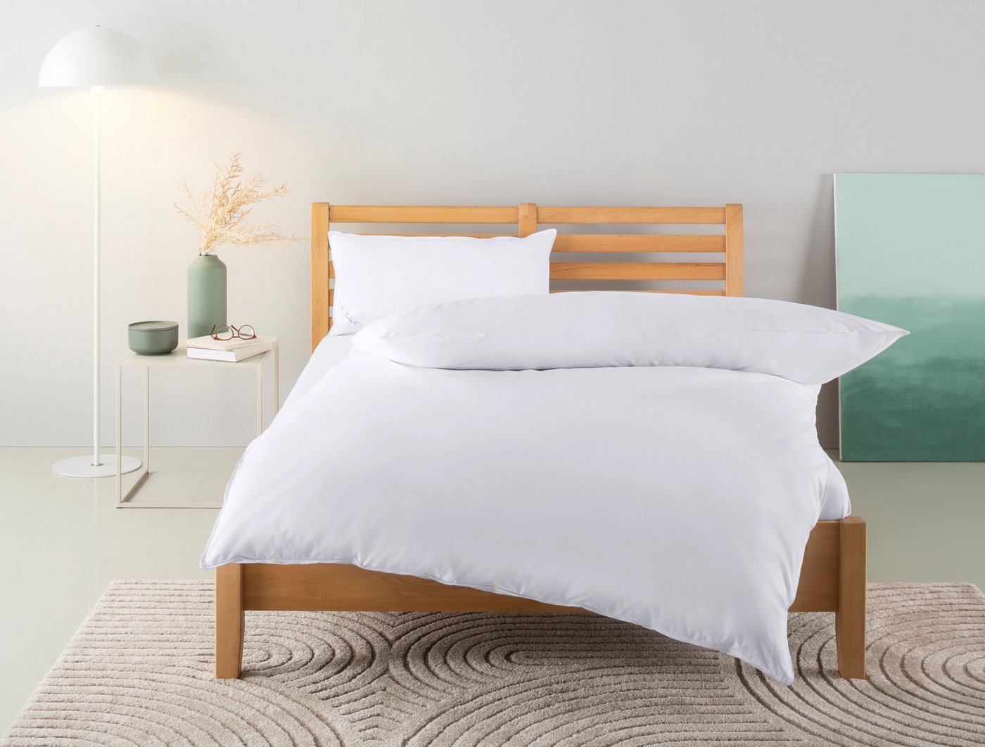 Home affaire Federbettdecke + Kopfkissen Ballonbett Trin Bettdecke 135x200 cm, 155x220 cm, Bezug: 100% Baumwolle, Set mit Kissen 40x80 cm, 80x80 cm, Herbst, Winter Home affaire Federbettdecke + Kopfkissen Ballonbett Trin Bettdecke 135x200 cm, 155x220 cm, Bezug: 100% Baumwolle, Set mit Kissen 40x80 cm, 80x80 cm, Herbst, Winter von Home affaire