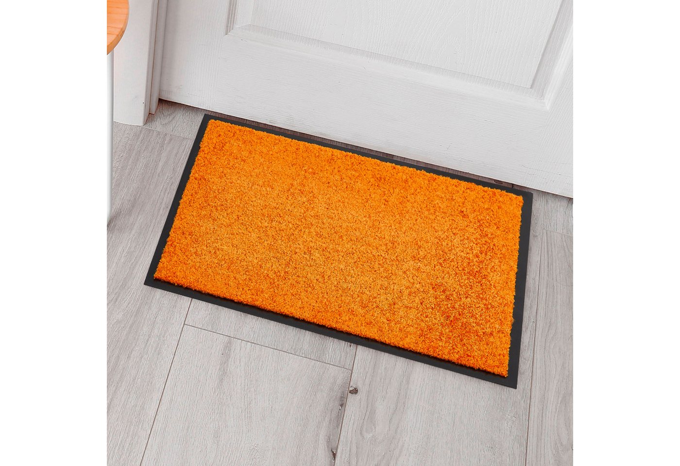 Fußmatte Fresh Step, Home affaire, rechteckig, Höhe: 7 mm, für den Eingangsbereich, Uni-Farben, rutschhemmend, robust, waschbar von Home affaire