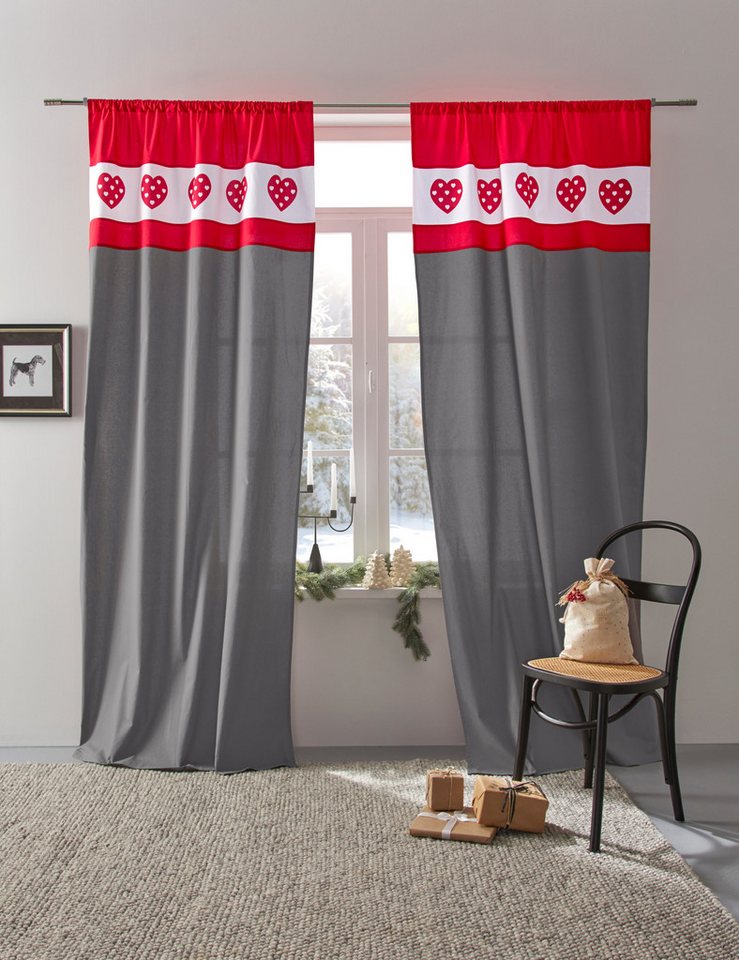 Home affaire Gardine Holly, Stangendurchzug (1 St), blickdicht von Home affaire