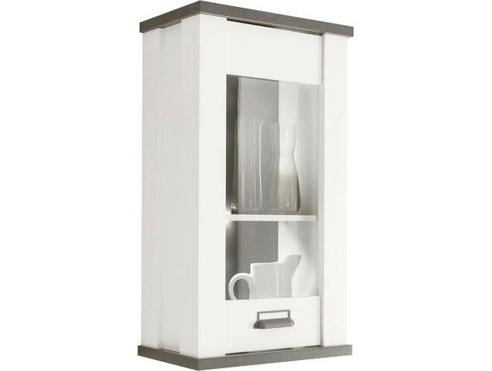 Hängeschrank HOME AFFAIRE Sherwood , weiß (pinie weiß dekor), B:50cm H:90cm T:31cm, Holzwerkstoff, Schränke, mit Apothekergriff aus Metall, Höhe 90 cm von Home-affaire