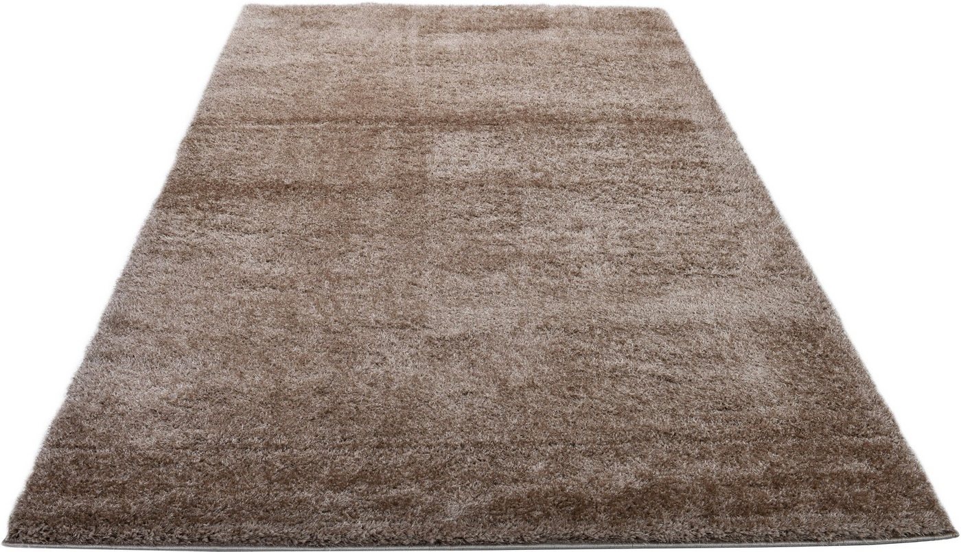 Hochflor-Teppich Malin, Home affaire, rechteckig, Höhe: 43 mm, Shaggy in Uni-Farben, einfarbig, leicht glänzend, besonders weich von Home affaire