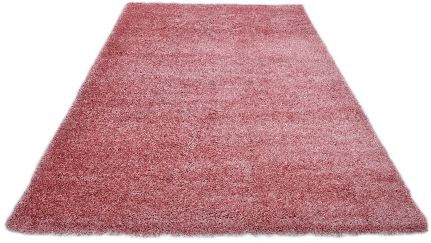 Hochflor-Teppich Malin, Home affaire, rechteckig, Höhe: 43 mm, Shaggy in Uni-Farben, einfarbig, leicht glänzend, besonders weich von Home affaire