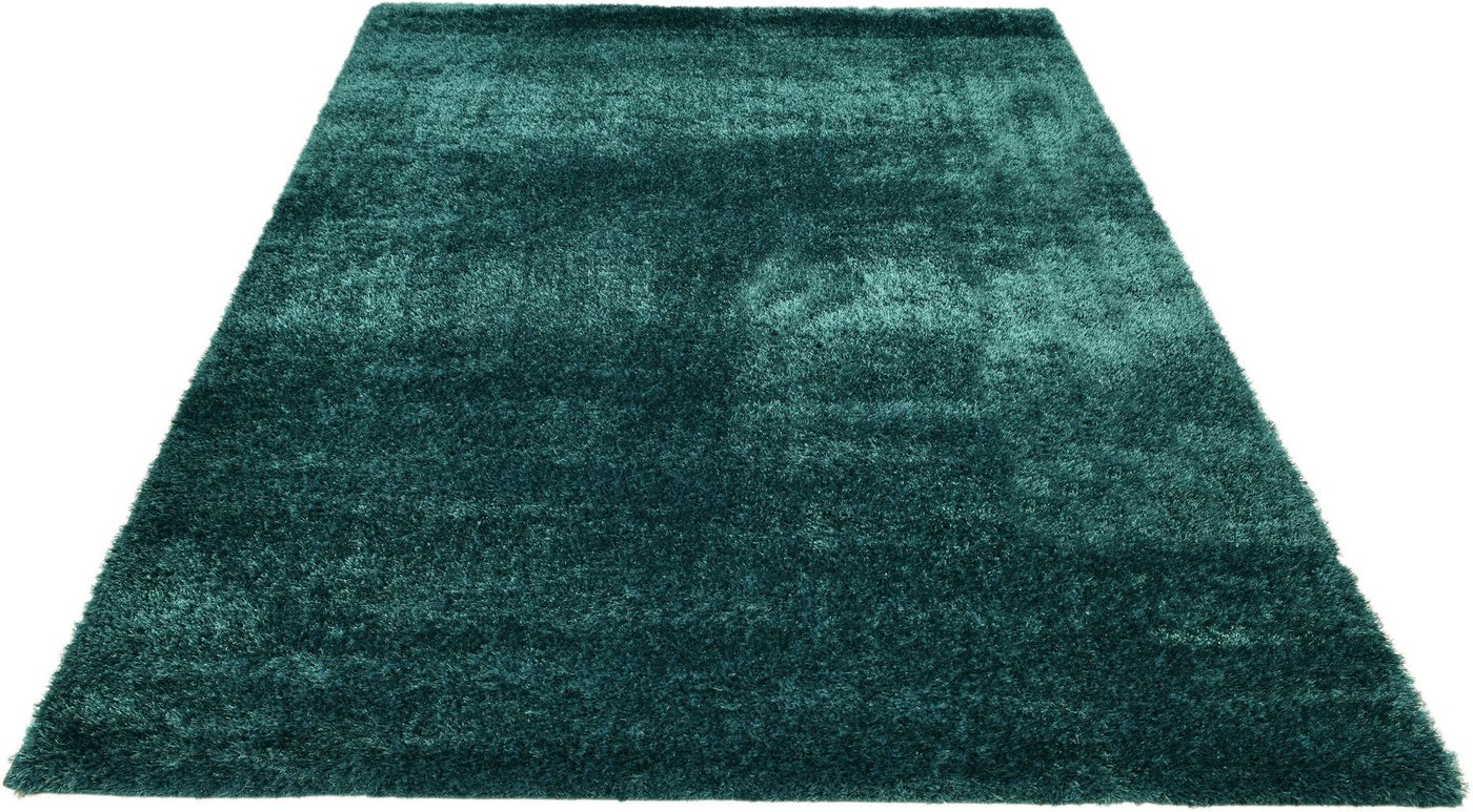 Hochflor-Teppich Malin, Home affaire, rechteckig, Höhe: 43 mm, Shaggy in Uni-Farben, einfarbig, leicht glänzend, besonders weich von Home affaire