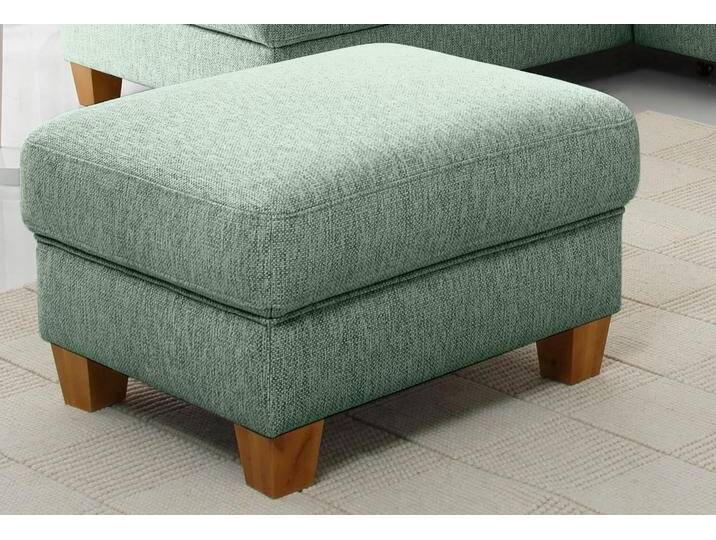 Hocker HOME AFFAIRE Borkum , grün (grün, grau), B:75cm H:46cm T:63cm, Struktur (100% Polyester);Luxus-Microfaser ALTARA NUBUCK (100% Polyester);MELROSE (100% Polyester);Luxus-Microfaser Toro (100% Polyester), Hocker, mit Federkern von Home-affaire