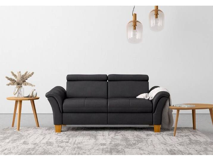 Home affaire 2,5-Sitzer Lindgren, links oder beidseitig, Kopfteilverstellung, grau, ohne Federkern-ohne Kopfteilverstellung-ohne TV-Funktion motorisch von Home-affaire