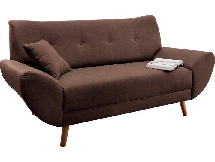 Home affaire 2-Sitzer Basta, braun, dunkelbraun von Home-affaire