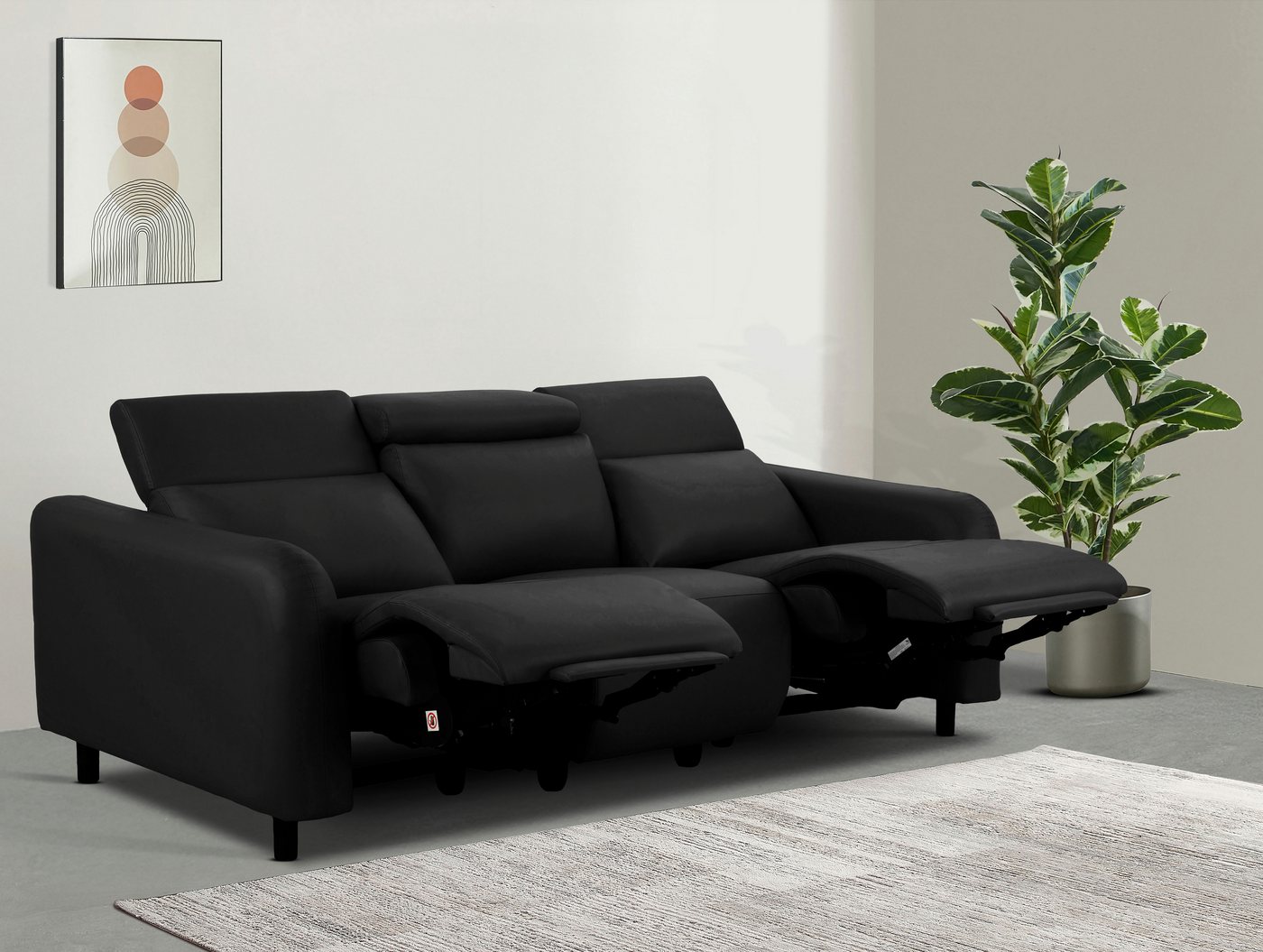 Home affaire 3-Sitzer SKAANE Lederoptik, 229 cm, manuelle-u. elektrische Relaxfunktion, Relax-Funktion in 2 Sitzen, Kopfteilverstellung, Federkernpolsterung Home affaire 3-Sitzer SKAANE Lederoptik, 229 cm, manuelle-u. elektrische Relaxfunktion, Relax-Funktion in 2 Sitzen, Kopfteilverstellung, Federkernpolsterung von Home affaire