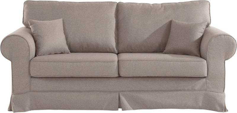 Home affaire 3-Sitzer Shadmoor, Hussenoptik, in uni oder mit Blumendruck von Home affaire