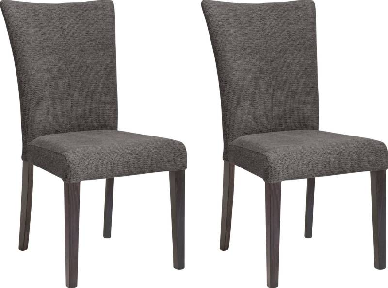 Home affaire 4-Fußstuhl Aspen (Set, 2 St), Beine aus massiver Buche, wengefarben lackiert von Home affaire