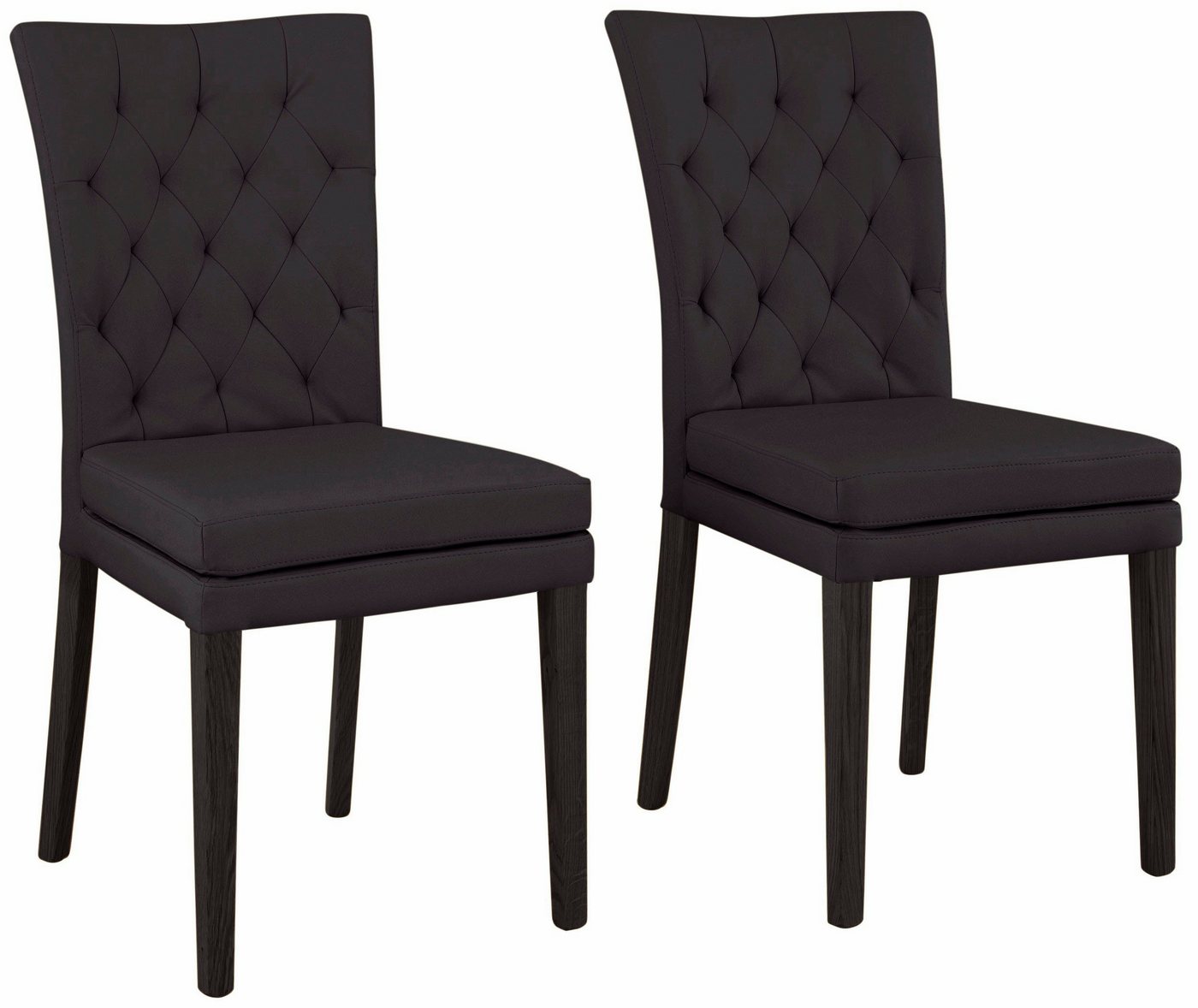 Home affaire 4-Fußstuhl Colorado (Set, 2 St), Beine aus Buche, wengefarben lackiert, Im 2er, 4er oder 6er-Set von Home affaire