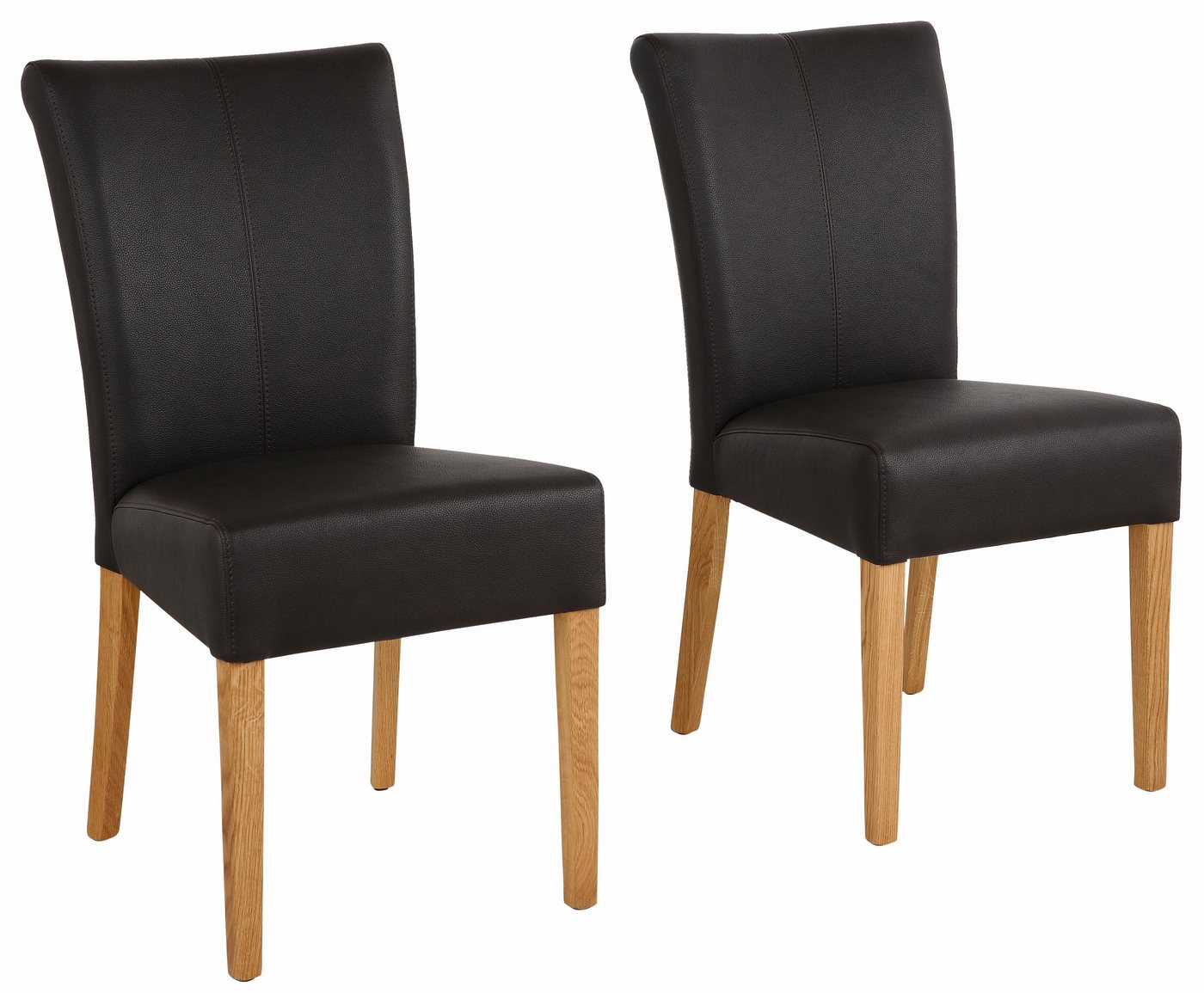 Home affaire Esszimmerstuhl Queen Polsterstuhl BESTSELLER (Set, 2 St), verschiedene Bezüge, Gestell Massivholz von Home affaire