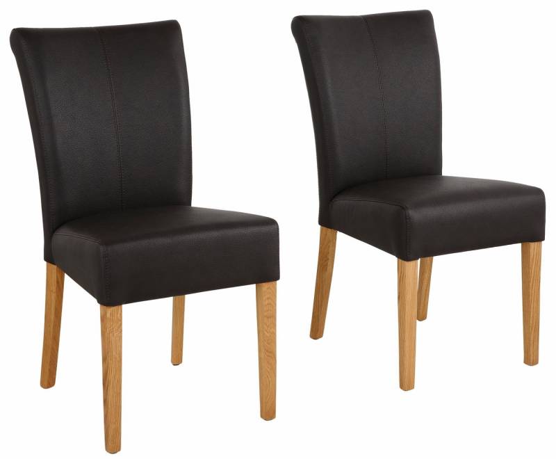 Home affaire Esszimmerstuhl Queen Polsterstuhl BESTSELLER (Set, 2 St), verschiedene Bezüge, Gestell Massivholz von Home affaire