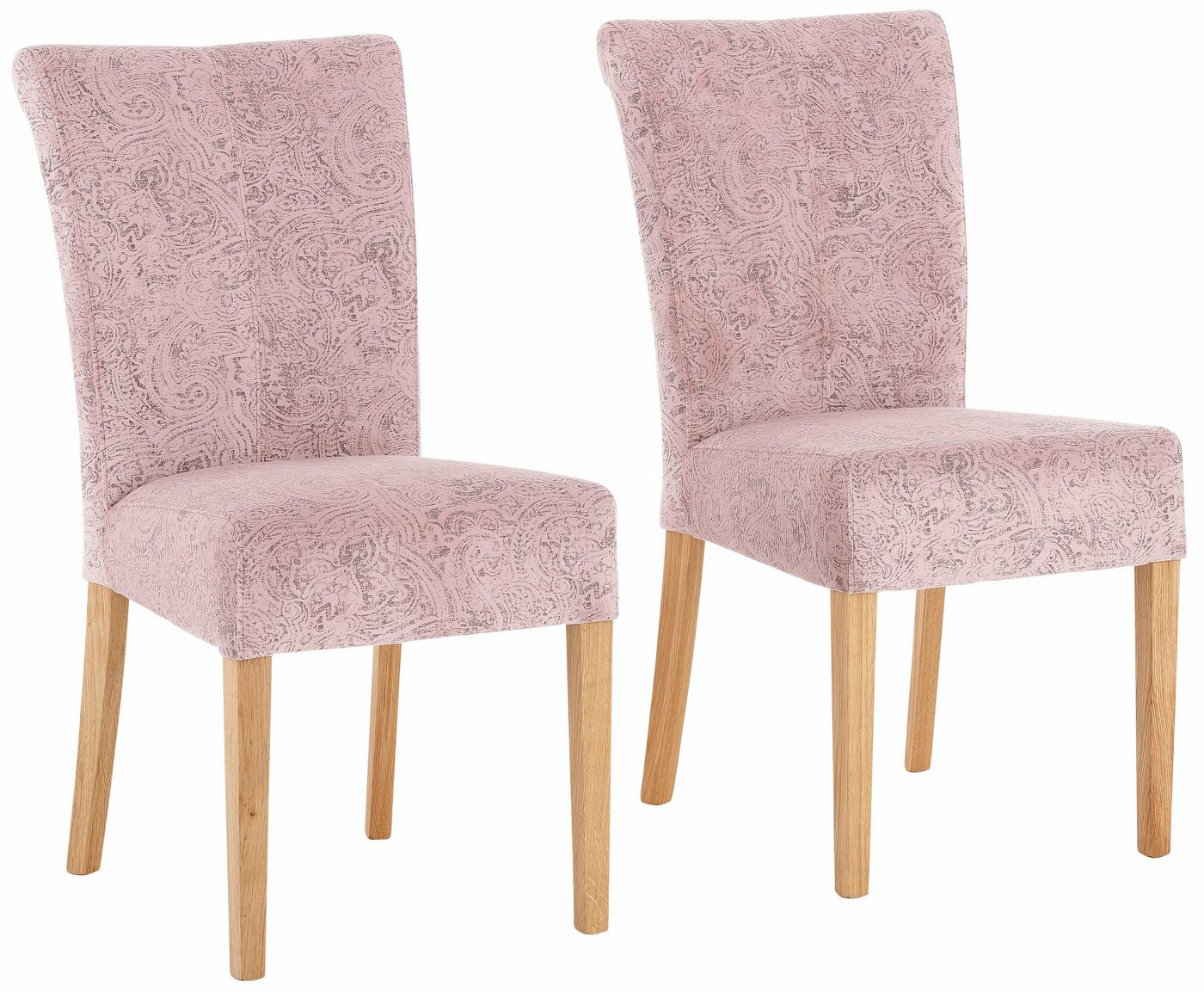 Home affaire Esszimmerstuhl Queen Polsterstuhl BESTSELLER (Set, 2 St), verschiedene Bezüge, Gestell Massivholz von Home affaire