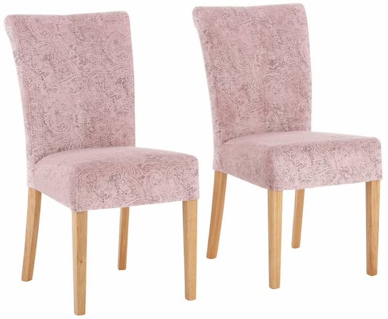 Home affaire Esszimmerstuhl Queen Polsterstuhl BESTSELLER (Set, 2 St), verschiedene Bezüge, Gestell Massivholz von Home affaire