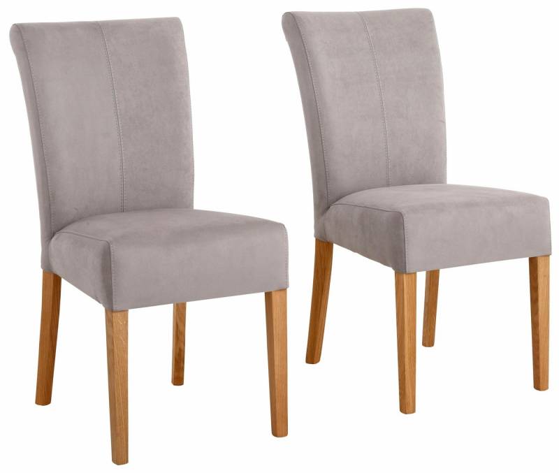 Home affaire Esszimmerstuhl Queen Polsterstuhl BESTSELLER (Set, 2 St), verschiedene Bezüge, Gestell Massivholz von Home affaire