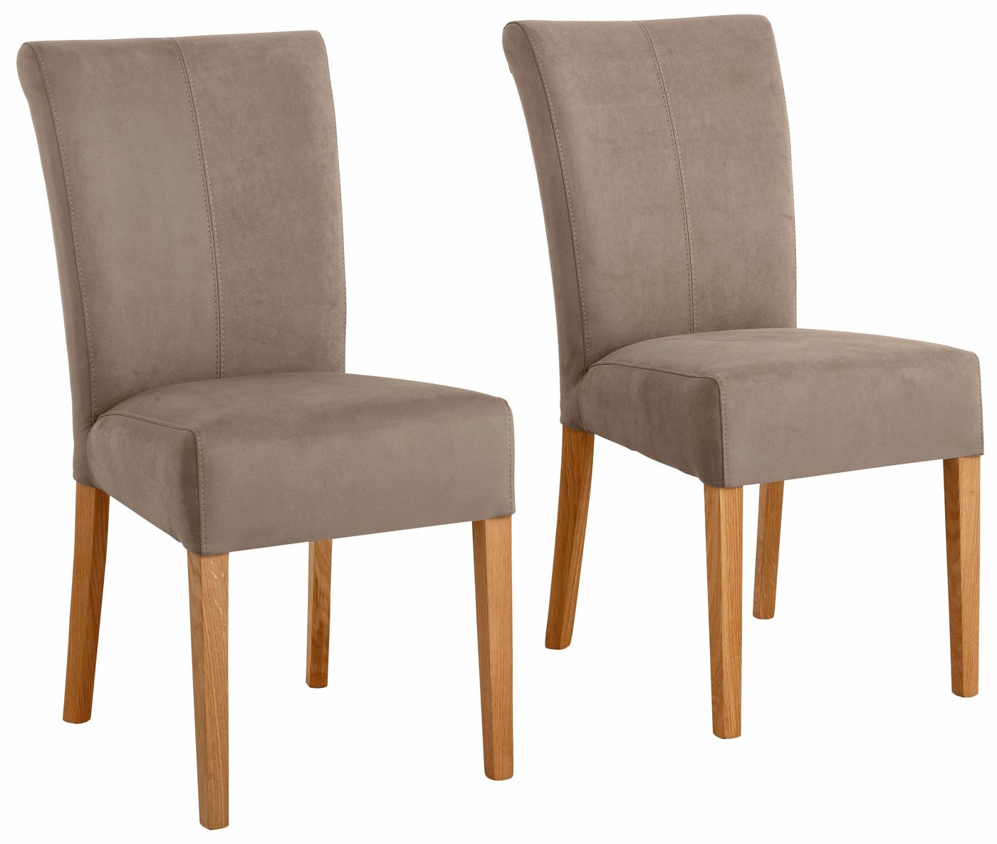Home affaire Esszimmerstuhl Queen Polsterstuhl BESTSELLER (Set, 2 St), verschiedene Bezüge, Gestell Massivholz von Home affaire