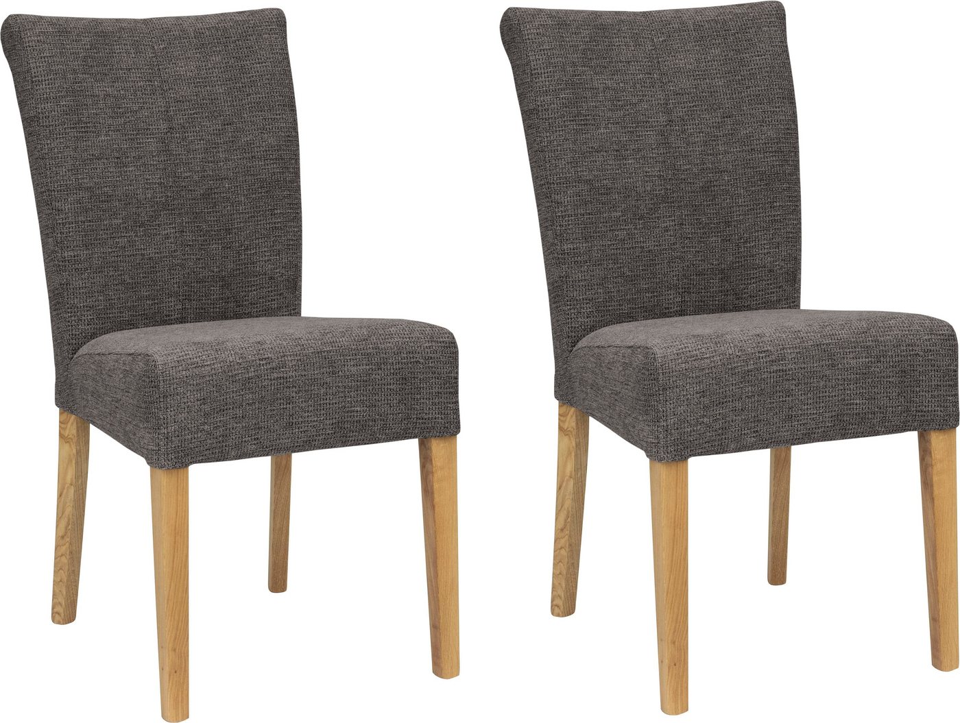 Home affaire Esszimmerstuhl Queen Polsterstuhl BESTSELLER (Set, 2 St), verschiedene Bezüge, Gestell Massivholz von Home affaire