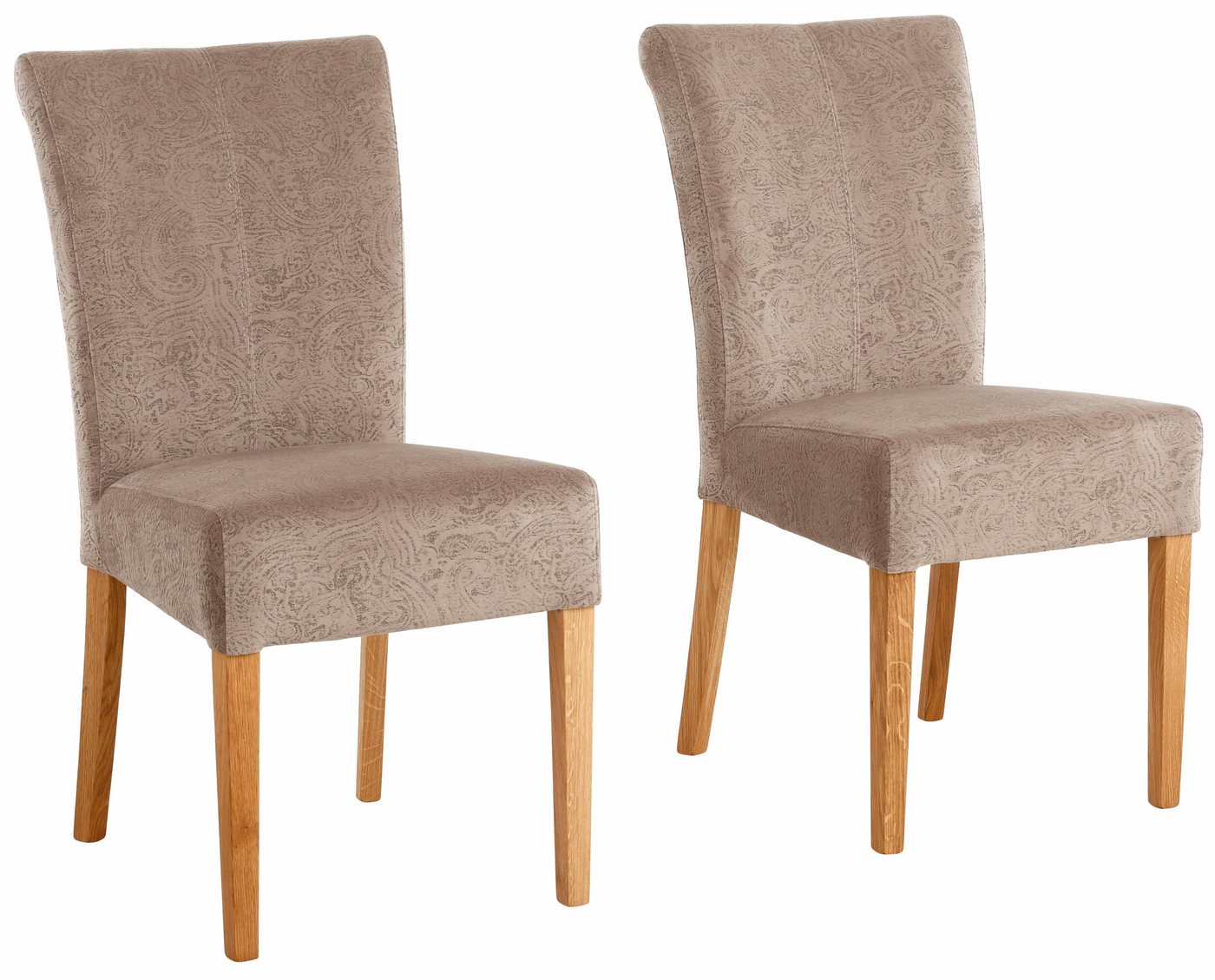 Home affaire Esszimmerstuhl Queen Polsterstuhl BESTSELLER (Set, 6 St), verschiedene Bezüge, Gestell Massivholz von Home affaire