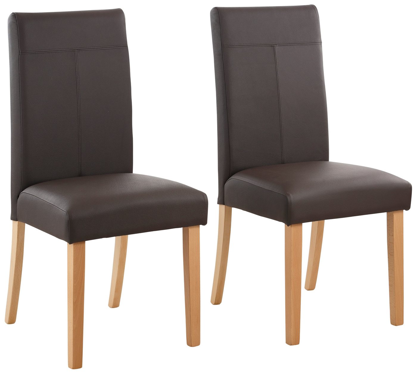 Home affaire Esszimmerstuhl Rubin Polsterstuhl Bestseller (Set, 2 St), Im 2er, 4er oder 6er-Set, mit honigfarbenen oder dunkelbraunen Beinen von Home affaire