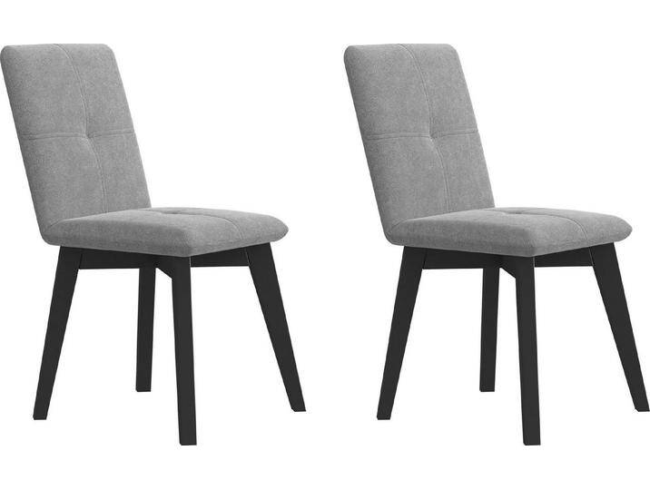 Home affaire 4-Fußstuhl Vita (Set, 2 St), mit verschiedenen Gestellen erhältlich, grau von Home-affaire