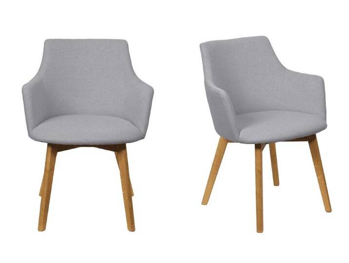 Home affaire Armlehnstuhl Ena Esszimmerstuhl, Polstersessel, Wohnstuhl, Essstuhl mit Armlehnen (Set, 2 St), (2er-Set), mit Massivholzbeinen, stabil, stilvoll, bequem von Home-affaire