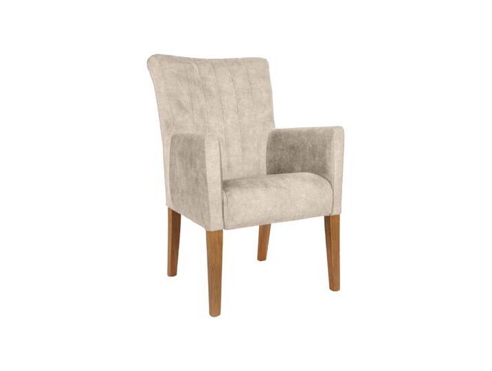 Home affaire Armlehnstuhl King, Esszimmerstuhl, Beingestell Massivholz Eiche oder Buche wengefarben, beige Home affaire Armlehnstuhl King, Esszimmerstuhl, Beingestell Massivholz Eiche oder Buche wengefarben, beige von Home-affaire