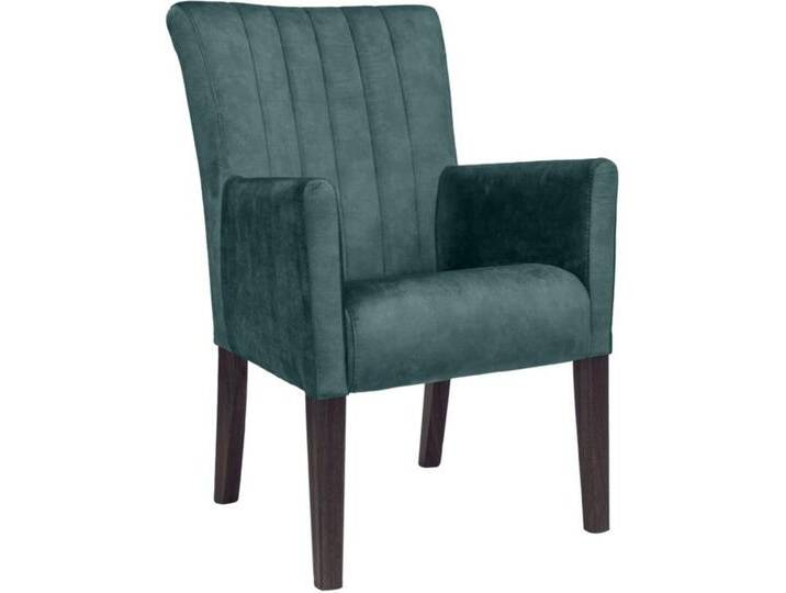 Home affaire Armlehnstuhl King, Esszimmerstuhl, Beingestell Massivholz Eiche oder Buche wengefarben, braun von Home-affaire