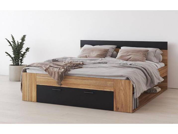 Home affaire Bettgestell Faweza, Breite 160 bzw. 180 cm, Stauraumbett, Funktionsbett Schublade mit extra viel Stauraum, beige schwarz Home affaire Bettgestell Faweza, Breite 160 bzw. 180 cm, Stauraumbett, Funktionsbett Schublade mit extra viel Stauraum, beige schwarz von Home-affaire