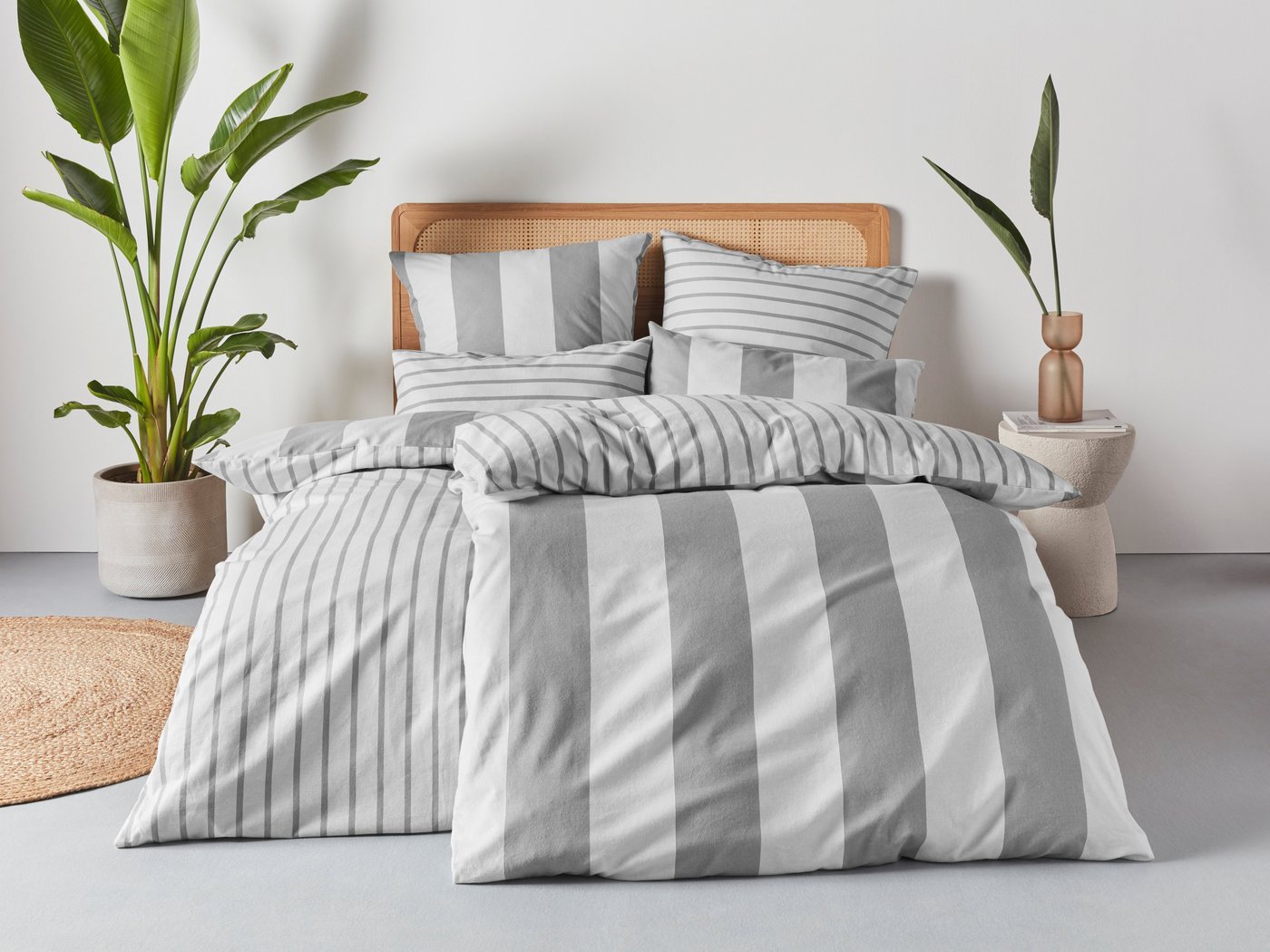 Home affaire Bettwäsche Sari, Flanell, 2 teilig, in verschiedenen Qualitäten, maritime Bettwäsche mit Streifen Home affaire Bettwäsche Sari, Flanell, 2 teilig, in verschiedenen Qualitäten, maritime Bettwäsche mit Streifen von Home affaire
