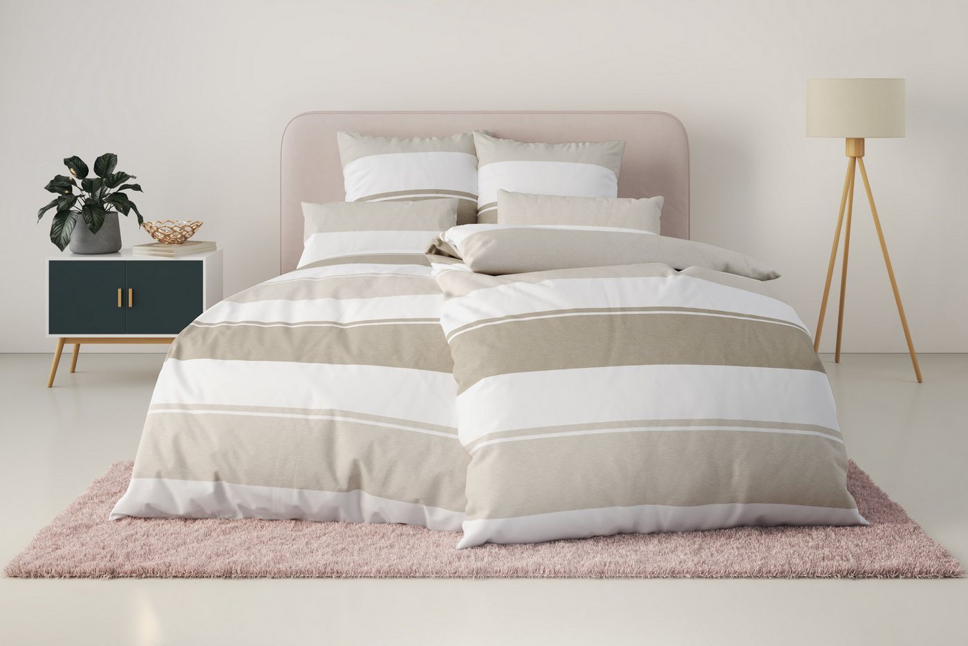 Home affaire Bettwäsche Yonne, Renforcé, 2 teilig, in frischen Farben, gestreifte Bettwäsche, ab Gr. 135x200 cm Home affaire Bettwäsche Yonne, Renforcé, 2 teilig, in frischen Farben, gestreifte Bettwäsche, ab Gr. 135x200 cm von Home affaire