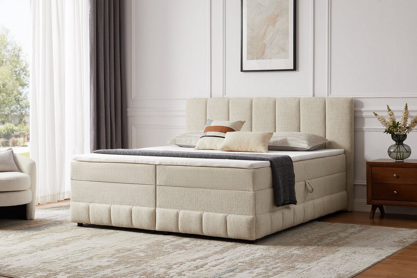 Home affaire Boxbett Likely inkl. Bettkasten, Liegefläche 180x200 cm, in Boxspring-Optik, inkl. Topper, erhältlich in verschiedenen Farben Home affaire Boxbett Likely inkl. Bettkasten, Liegefläche 180x200 cm, in Boxspring-Optik, inkl. Topper, erhältlich in verschiedenen Farben von Home affaire