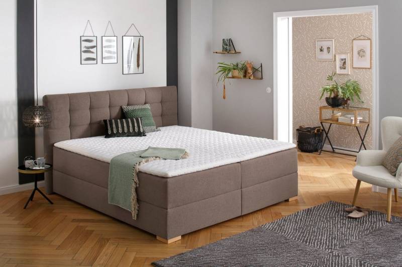 Home affaire Boxbett Olivet mit Bettkasten, in 4 Farben, 4 Breiten, 2 Matratzenarten, auch in Überlänge 220 cm von Home affaire