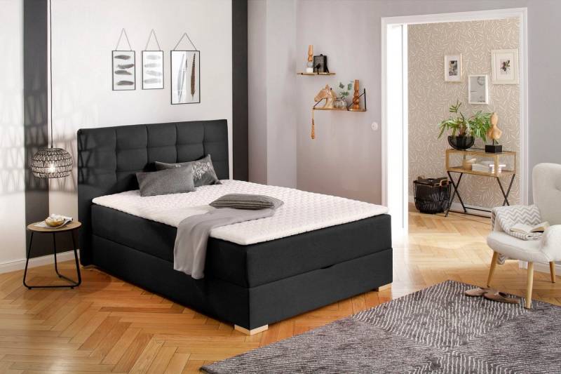 Home affaire Boxbett Olivet mit Bettkasten, in 4 Farben, 4 Breiten, 2 Matratzenarten, auch in Überlänge 220 cm von Home affaire
