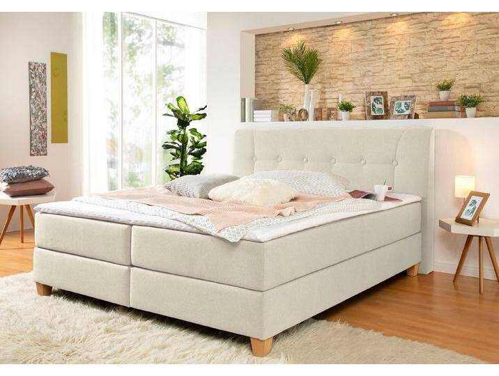 Home affaire Boxspringbett Calloway, inkl. Topper, XXL-Ausführung, in 4 Farben, 5 Breiten, 3 Matratzenarten, beige, Bonnell-Federkernmatratze Home affaire Boxspringbett Calloway, inkl. Topper, XXL-Ausführung, in 4 Farben, 5 Breiten, 3 Matratzenarten, beige, Bonnell-Federkernmatratze von Home-affaire