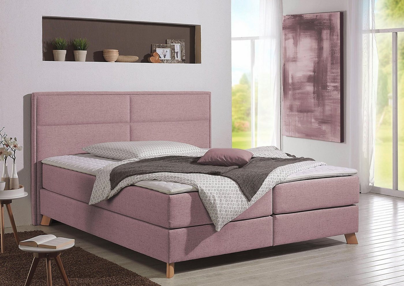 Home affaire Boxspringbett Caria, in 5 Breiten, 3 Matratzen-Ausführungen, 2 Härtegraden, Topper Home affaire Boxspringbett Caria, in 5 Breiten, 3 Matratzen-Ausführungen, 2 Härtegraden, Topper von Home affaire