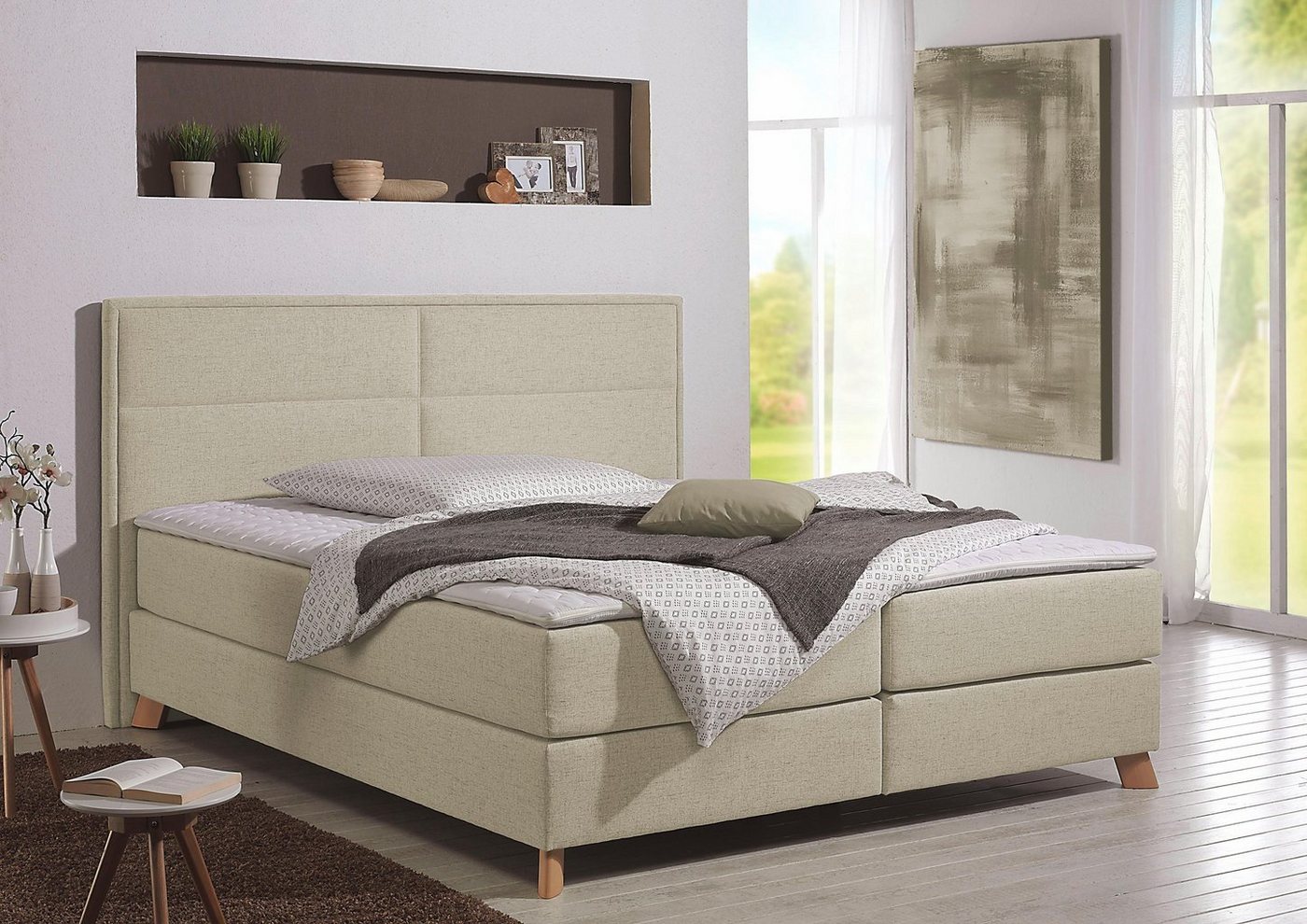 Home affaire Boxspringbett Caria, in 5 Breiten, 3 Matratzen-Ausführungen, 2 Härtegraden, Topper Home affaire Boxspringbett Caria, in 5 Breiten, 3 Matratzen-Ausführungen, 2 Härtegraden, Topper von Home affaire