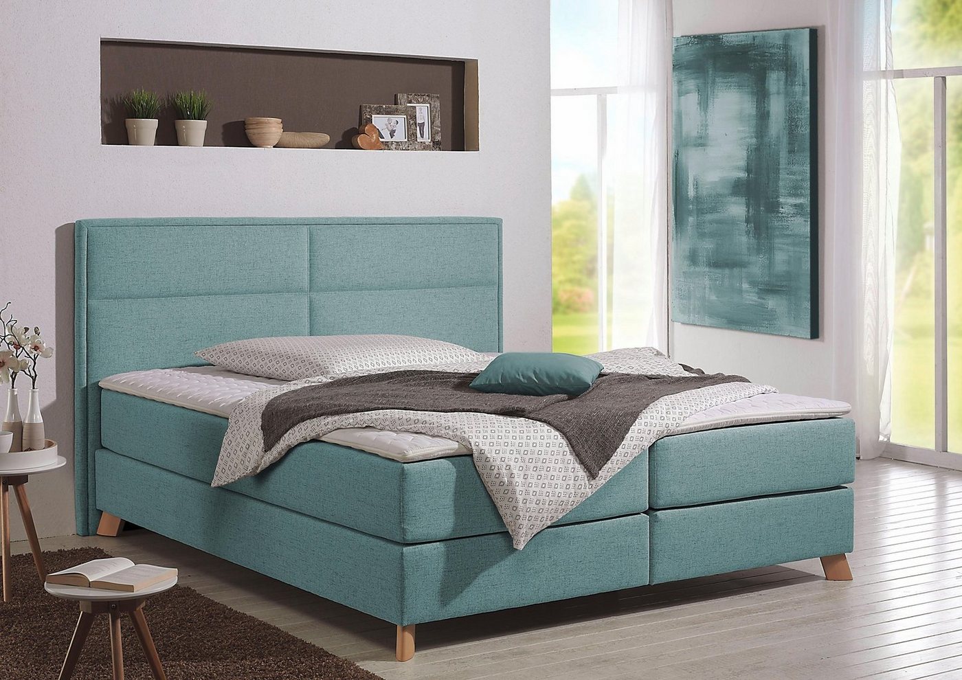 Home affaire Boxspringbett Caria, in 5 Breiten, 3 Matratzen-Ausführungen, 2 Härtegraden, Topper Home affaire Boxspringbett Caria, in 5 Breiten, 3 Matratzen-Ausführungen, 2 Härtegraden, Topper von Home affaire