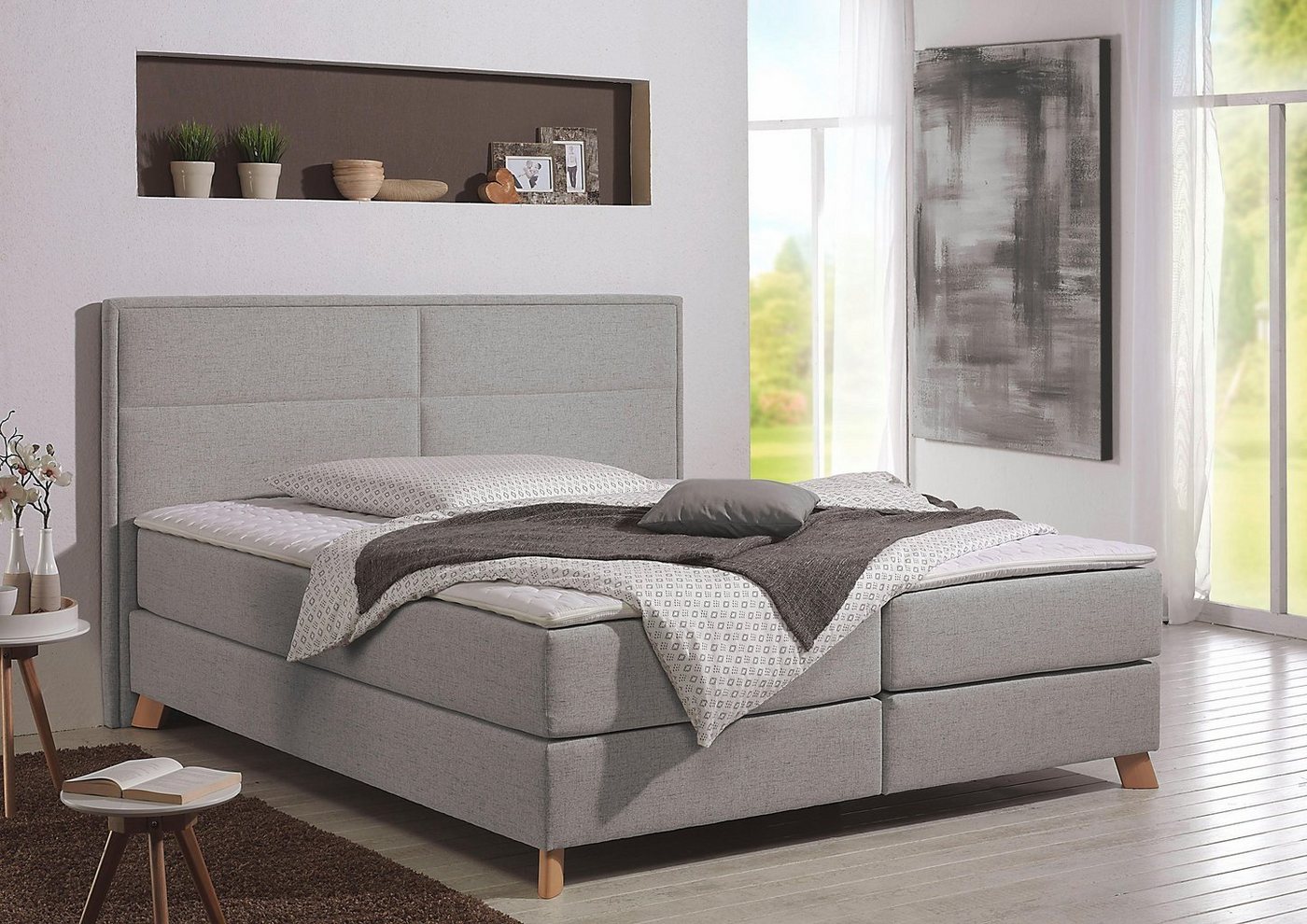 Home affaire Boxspringbett Caria, in 5 Breiten, 3 Matratzen-Ausführungen, 2 Härtegraden, Topper Home affaire Boxspringbett Caria, in 5 Breiten, 3 Matratzen-Ausführungen, 2 Härtegraden, Topper von Home affaire