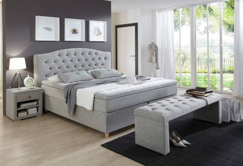 Home affaire Boxspringbett Claire, mit Vollmassiv-Unterbox, incl. Topper, verschiedene Härtegrade Home affaire Boxspringbett Claire, mit Vollmassiv-Unterbox, incl. Topper, verschiedene Härtegrade von Home affaire