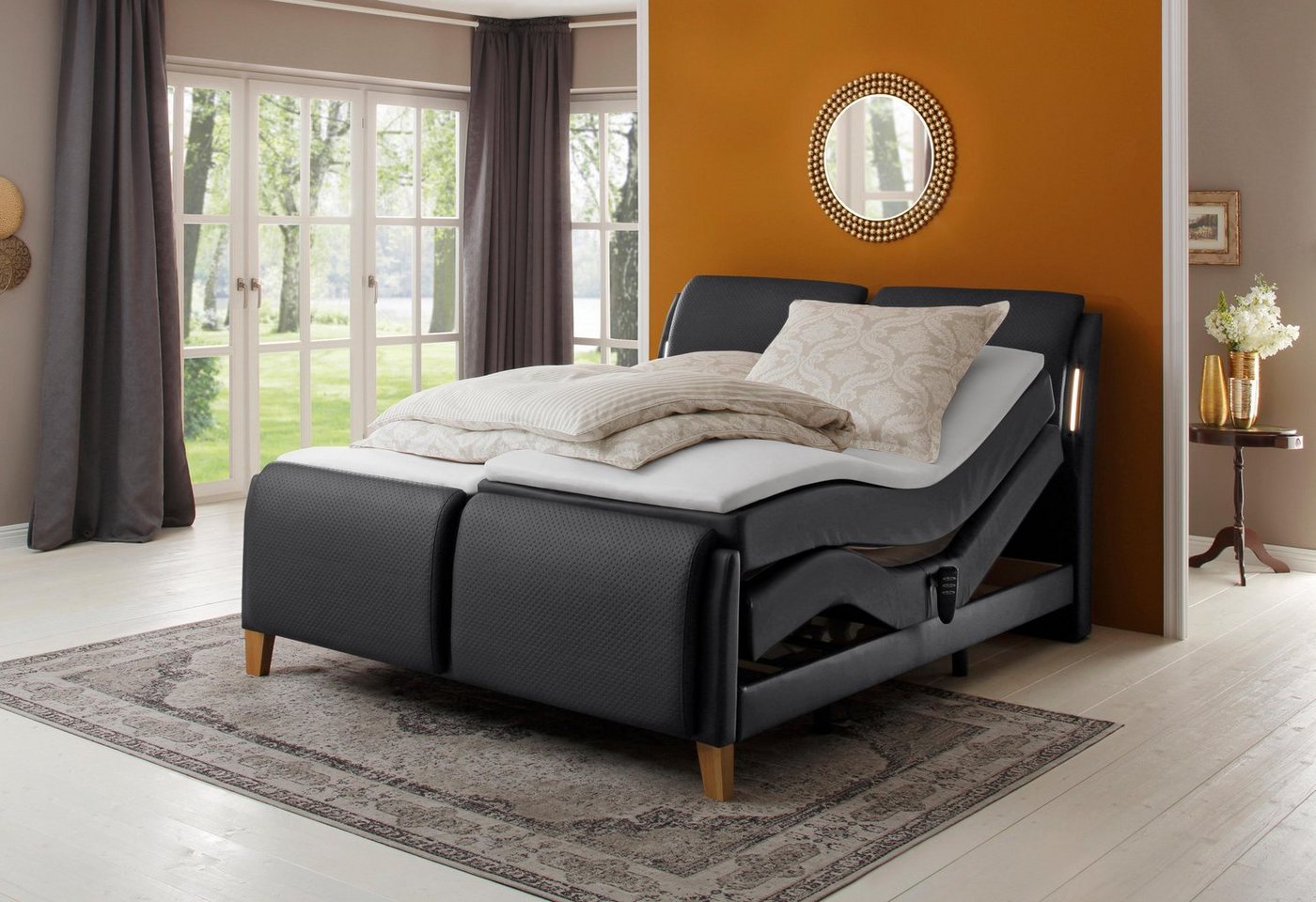 Home affaire Boxspringbett Messina2, Liegekomfort elektrisch Verstellbar von Home affaire